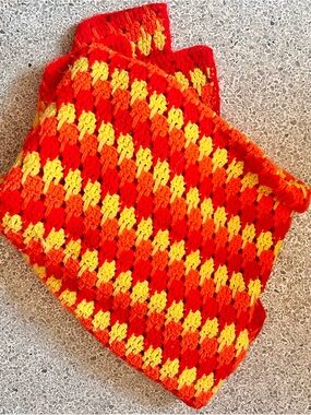 Vintage Knit Throw Blanket